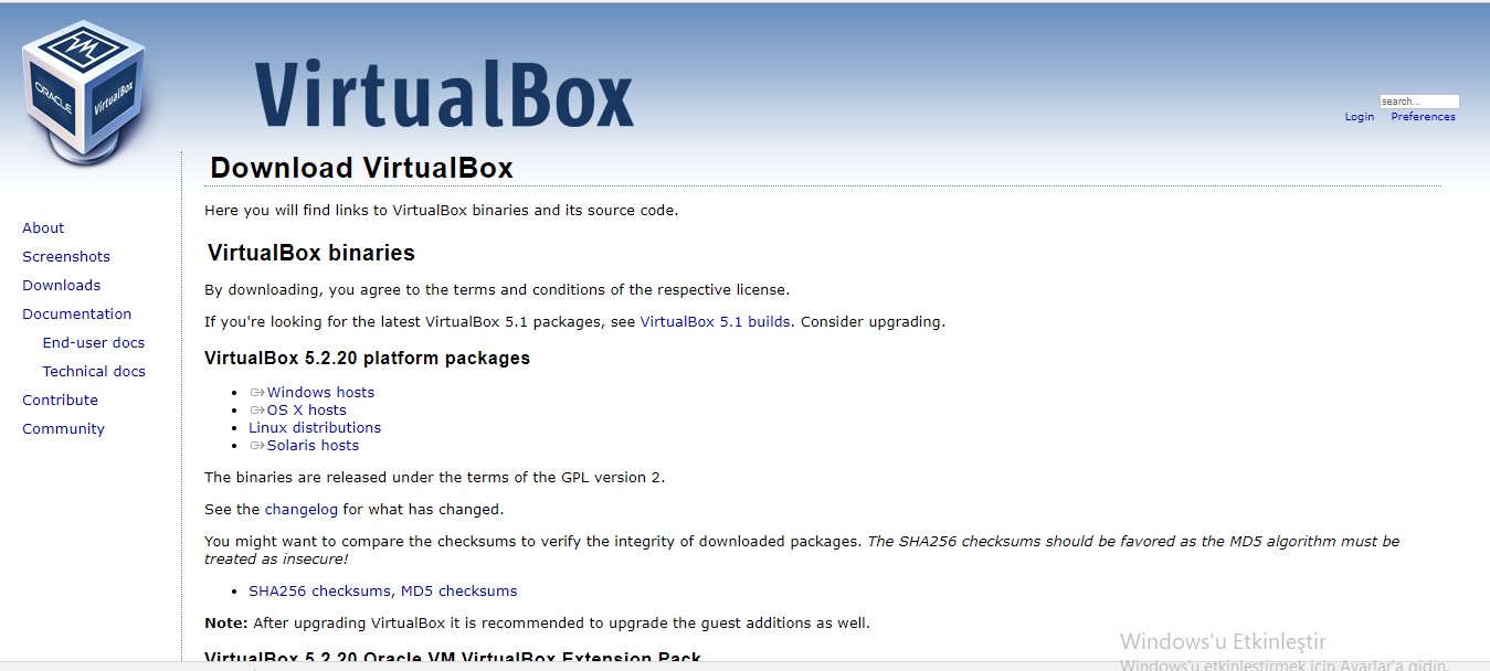 virtualbox