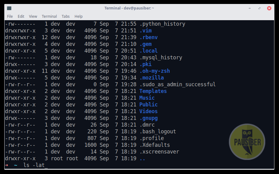 ls - show them all with ordering by date